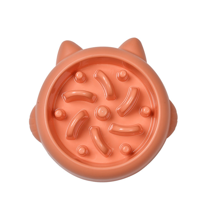 Pet Dog Cat Slow Feeder Bowls Anti Choking Dish Bowl Home Eating