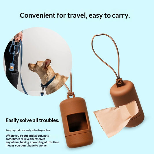 Portable Pvc Poop Bag Dispenser Dog Waste Holder