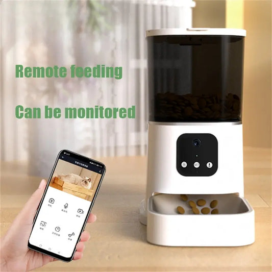 PawSync™ Smart WiFi Automatic FeederVoice Recording | App Control | Large Capacity | Smart Timer Feeding Pet Automatic Feeder