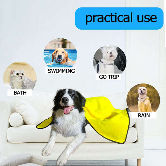 Dog Towels For Drying Dogs Towel Bath Quick-drying Pet And Cat Soft