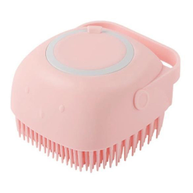 Silicone Dog Bath Massage Gloves Brush Pet Cat Bathroom Cleaning