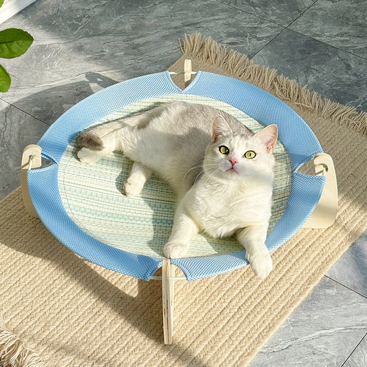 Summer Rattan Cooling Mat Large Cat Bed