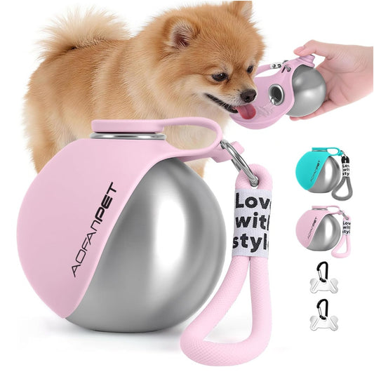Creative Portable Outdoor Pet Stainless Steel Water Cup Small Dog