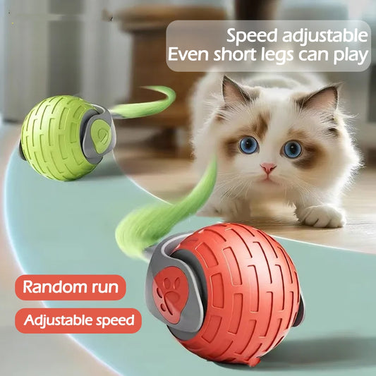 New Interactive Cat Toys Ball Auto Electric Rolling For Kitty Pets
