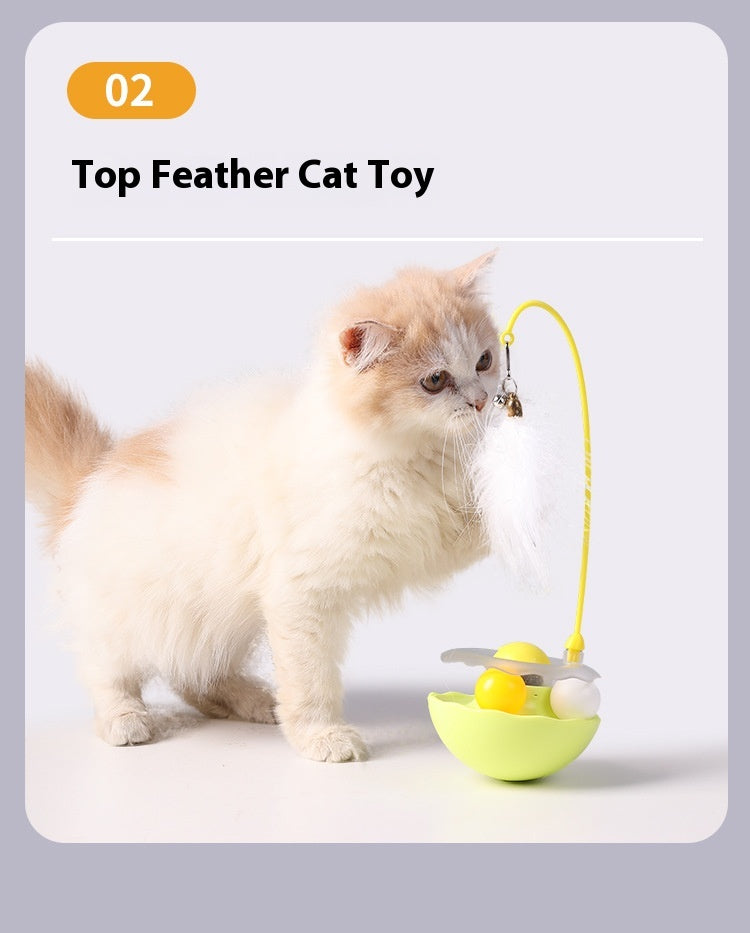 Cat Interactive Toy Funny Tumbler Kitten Exercise Catching Leaky