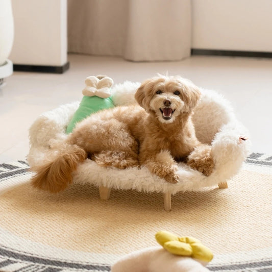Wooden Pet Bed Kennel Dogs And Cats Luxury Cat Pet Safety Small