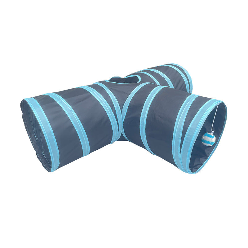 Rabbit Cat Tunnel Suede Three Channel Foldable Pet Supplies
