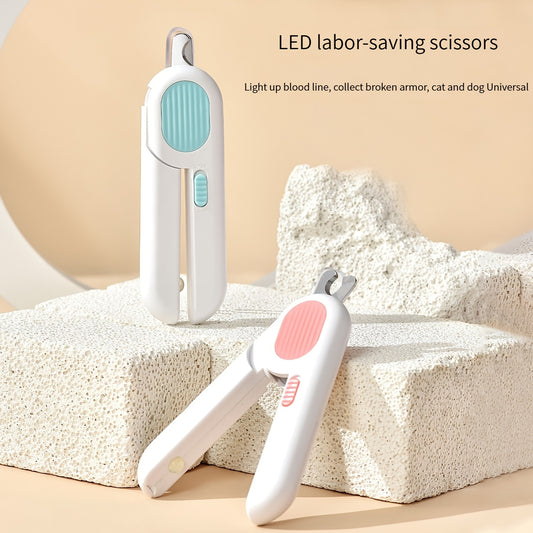 Dog And Cat Nail Clippers Pet Trimmers With LED Light And Circular