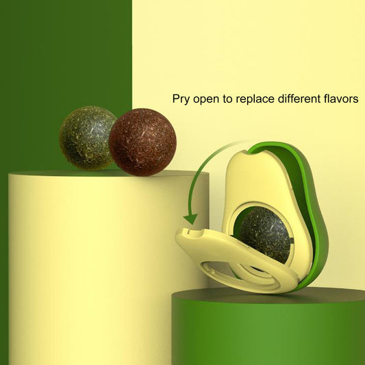 Cute Avocado Catnip Toys Cat Teeth Cleaning Toy Supplies Mini Treat