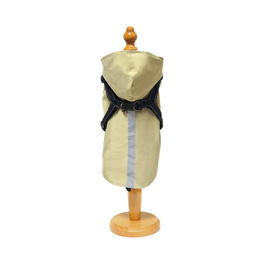 New Pet Raincoat Dog Poncho Cape Reflective Large Clothes Pet