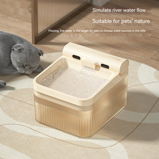 Plastic Pet Smart Water Dispenser Good-looking Triple Filter