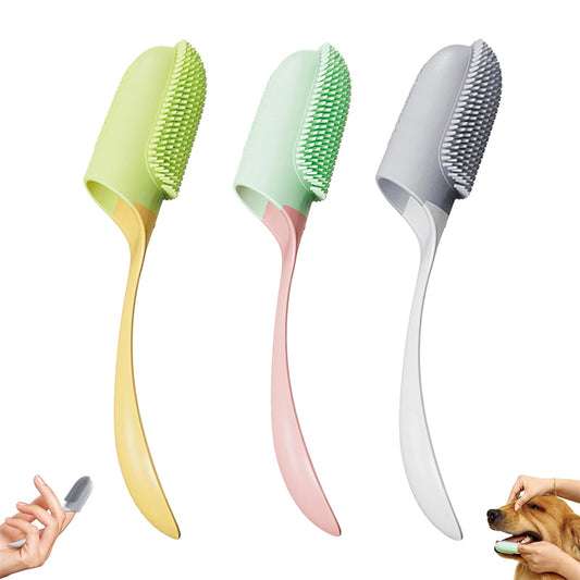 Dog Tooth Cleaning Brush Care Finger Wrap Cat Oral Toothbrush Tool