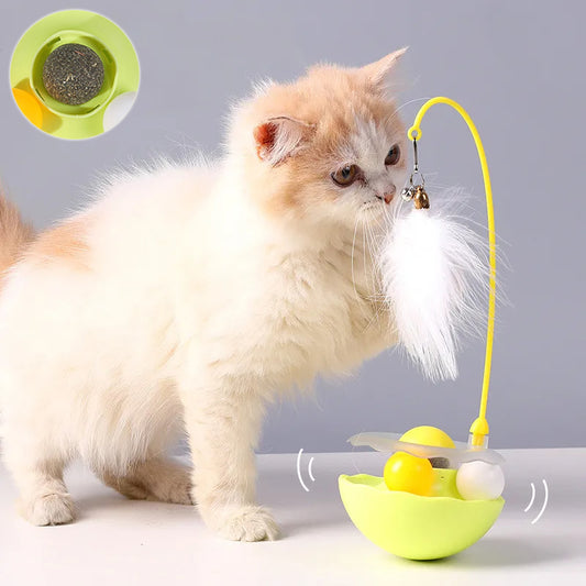 Cat Interactive Toy Funny Tumbler Kitten Exercise Catching Leaky