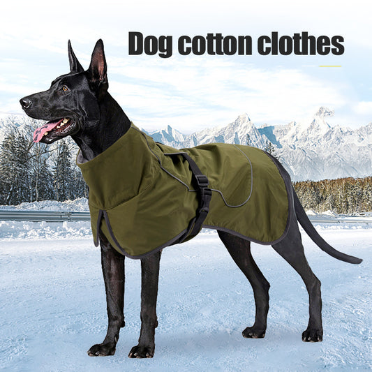 Medium And Large Dogs Handsome Winter Warm Clothing Snowproof Pet