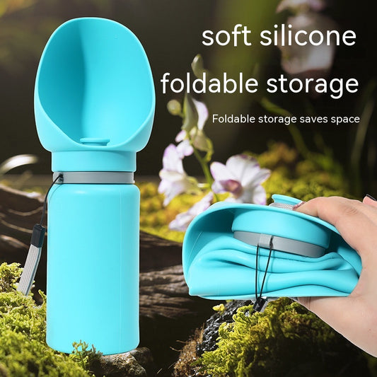 Folding Pet Outdoor Walking Mug Portable Travel Water Bottle Puppy