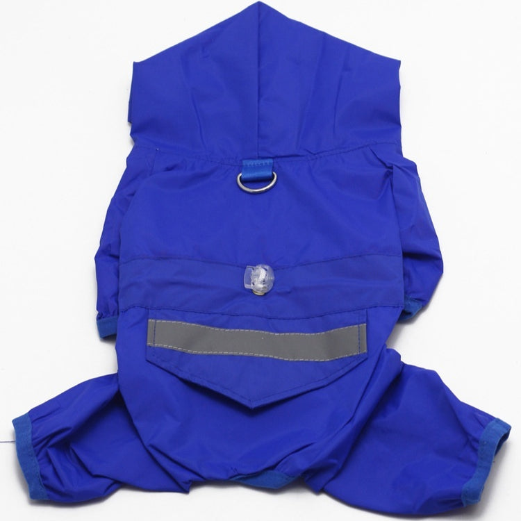 Pet Raincoat Dog Four-leg Hooded