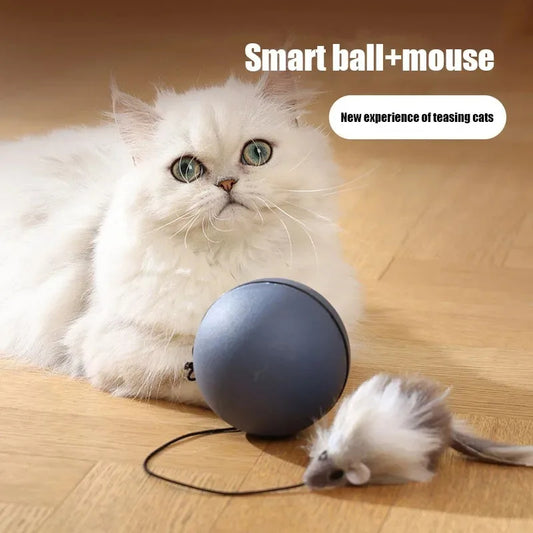Cat Toys Mouse Teaser Ball Funny Moving Toy For Pets Dog Electric