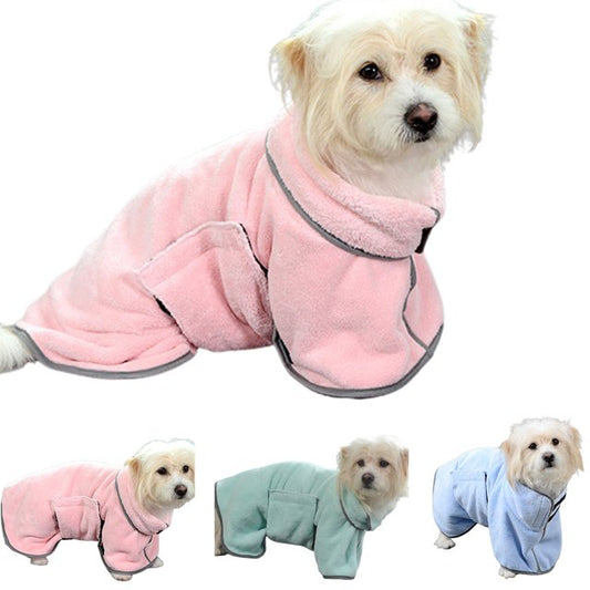 Quick-drying Pet Absorbent Towel Dog Bathrobe Pet Bath For Dogs