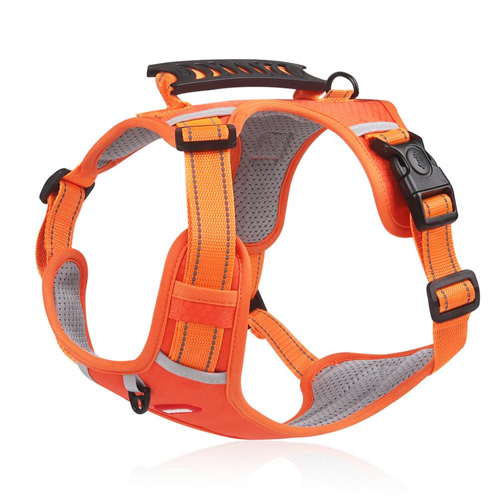 Nylon Dog Harness No Pull Breathable Reflective Pet Vest For Small