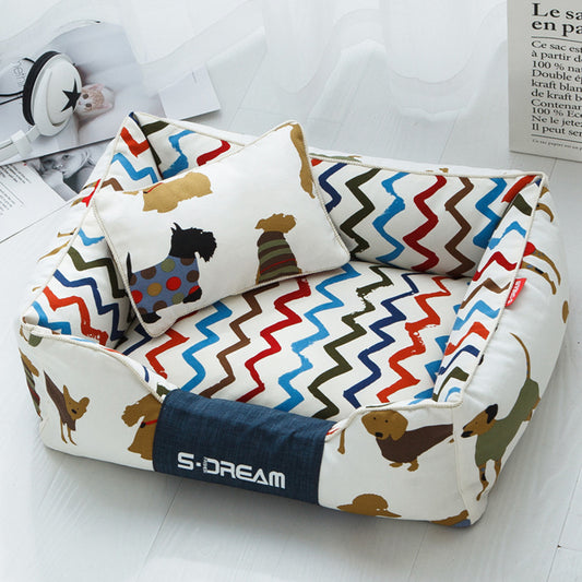 Dog Cat Bed Creativity Of Removable And Washable Large Mat Pet