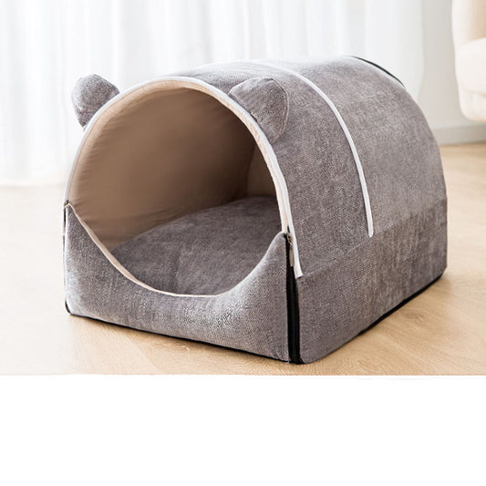 The Kennel Keeps Warm In Winter Removable And Washable House Type
