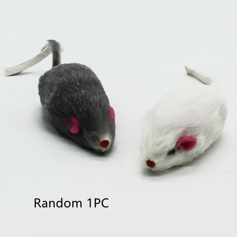 Cat Supplies 2-inch Rabbit Skin Mouse Self-hi Toy