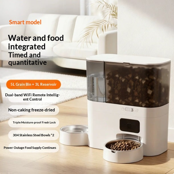 Cat Smart Water Fountain And Automatic Feeder