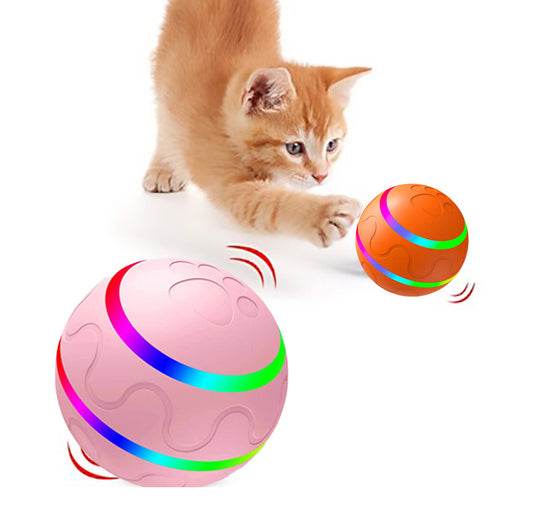 Pet New Cat Wicked Ball Toy Intelligent USB Toys Self Rotating