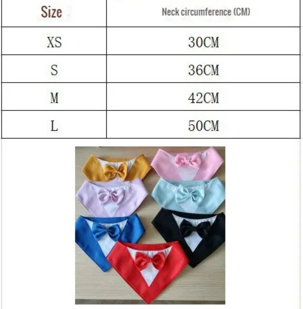 Pet Triangle Bib Bow Saliva Towel Pet Collar Dog Clothing Cat Puppy