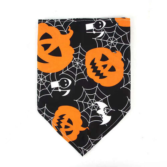 Pet Halloween Dog Saliva Scarf Bib Decoration Collar Cat Skull