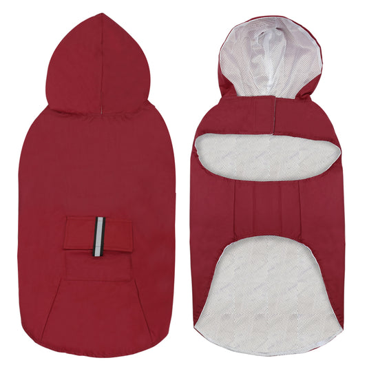 Pet Large Dog Raincoat Waterproof Big Clothes Outdoor Co