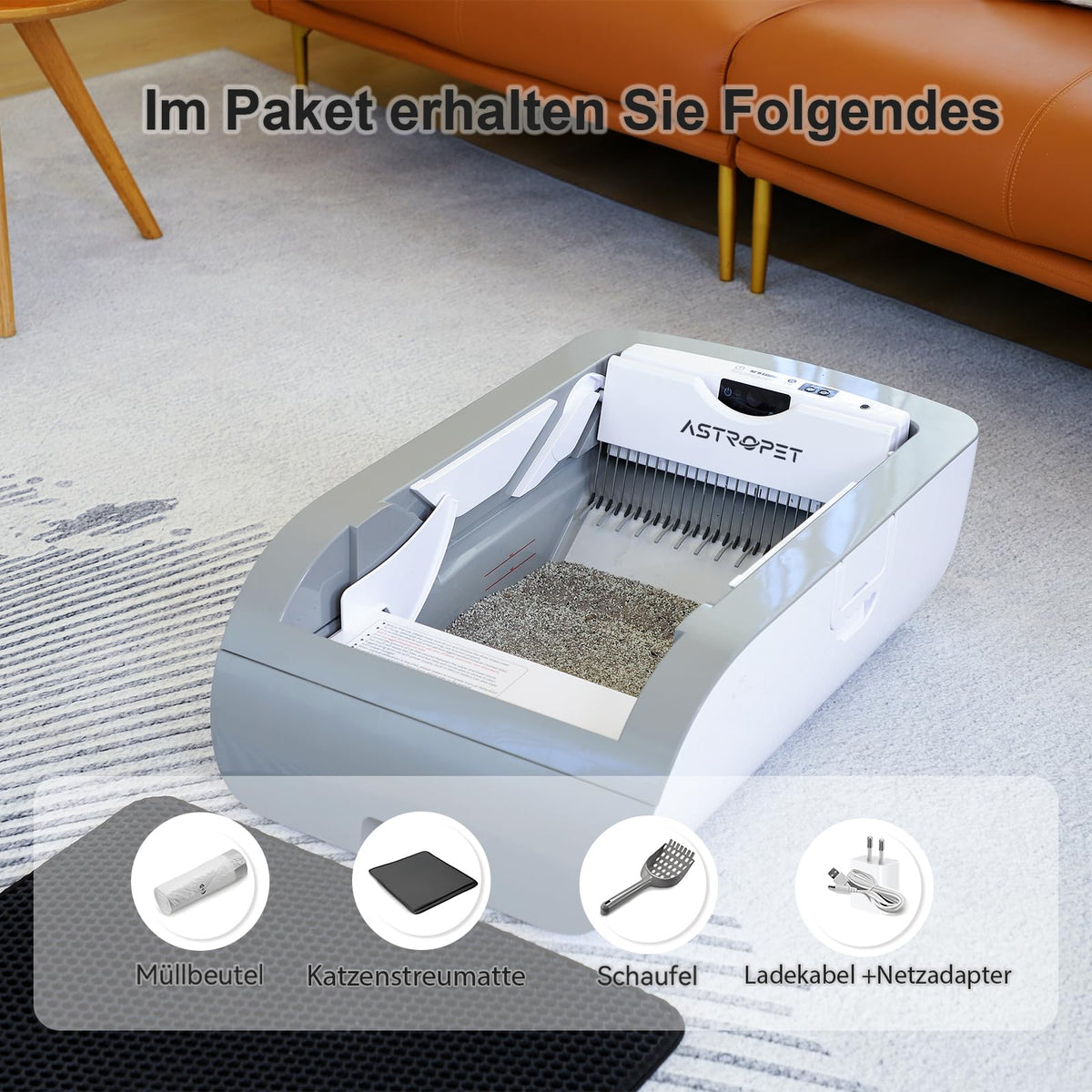 Smart Cat Litter Box Wide Opening