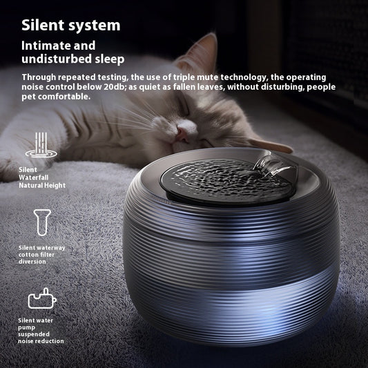 Smart Pet Water Fountain Silent Automatic Circulating With Sensor
