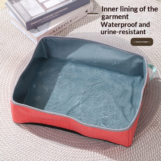 Household Oxford Cloth Foldable Cat Litter Box