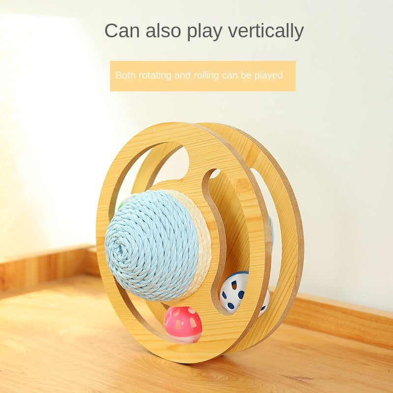 Sisal Rope Cat Scratcher Ball Toys Interactive Scratching Post