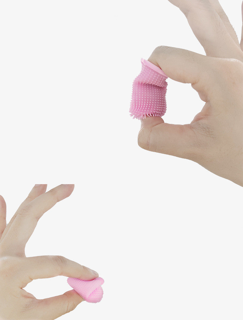 Soft Silicone Pet Finger Toothbrush With Case