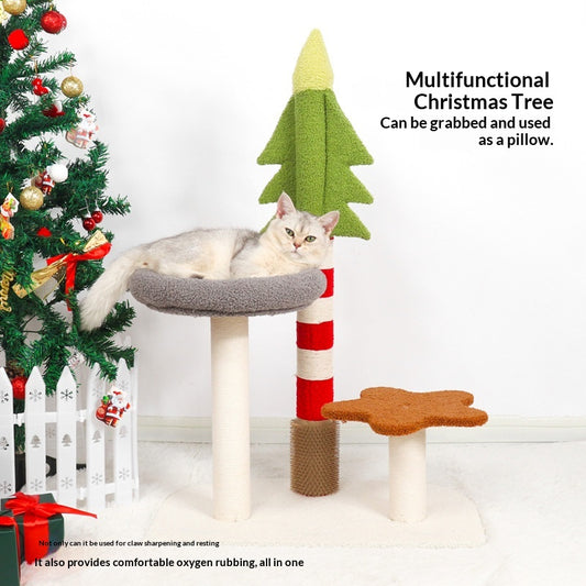 Promotional Christmas Tree Cat Climbing Frame All-in-one Sisal