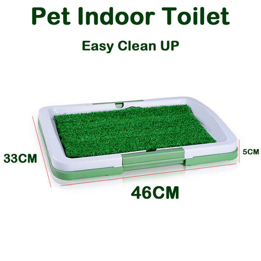 Pet Dog Toilet Mat Indoor Restroom Training Grass Potty Pad Loo
