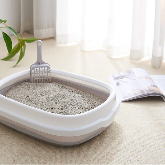 Pet Toilet Cat Litter Box With Scoop High Quality Anti-splash Dog