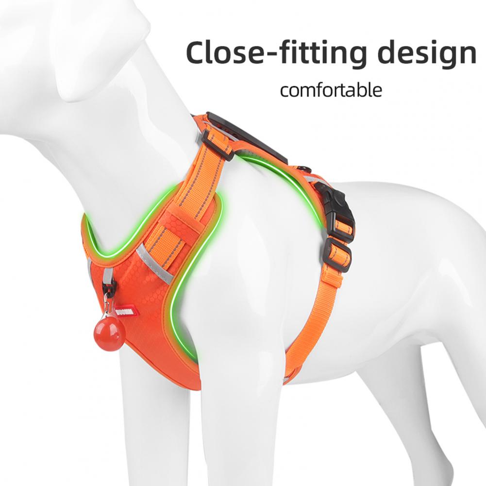 Nylon Dog Harness No Pull Breathable Reflective Pet Vest For Small