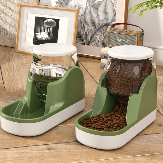 Cat Water Fountain Automatic Pet Feeder Auto Food Dispenser For Dog