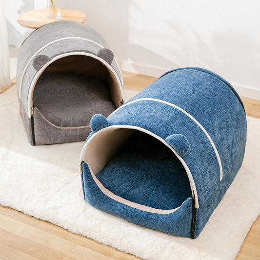 The Kennel Keeps Warm In Winter Removable And Washable House Type