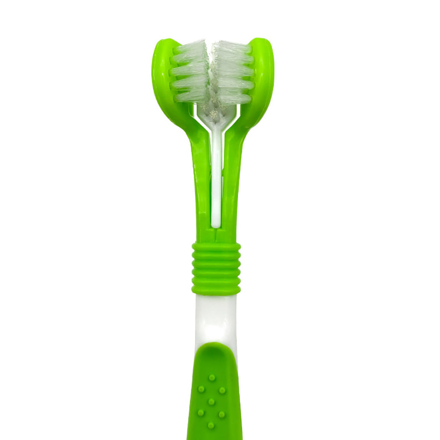 Pet Silicone Finger Toothbrush Dog Three-head