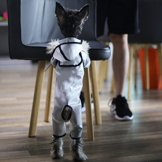 Raincoat Four-legged Waterproof Small And Medium-sized Dog Pet