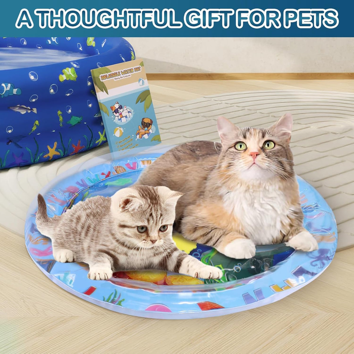 Water Sensory Playmat For Cats Thickened Upgraded Cat Dog Toys