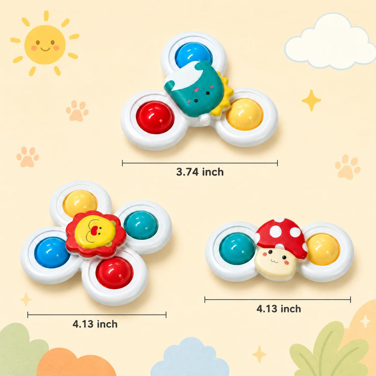 3pcs Suction Cup Cat Toy Window Perch Companion Interactive Play