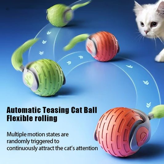 New Interactive Cat Toys Ball Auto Electric Rolling For Kitty Pets