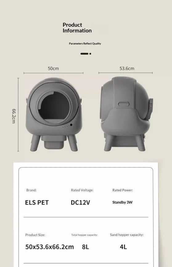 NovaClean™ MAX2 Smart Self-Cleaning Litter System Smart Self-Cleaning Litter Box