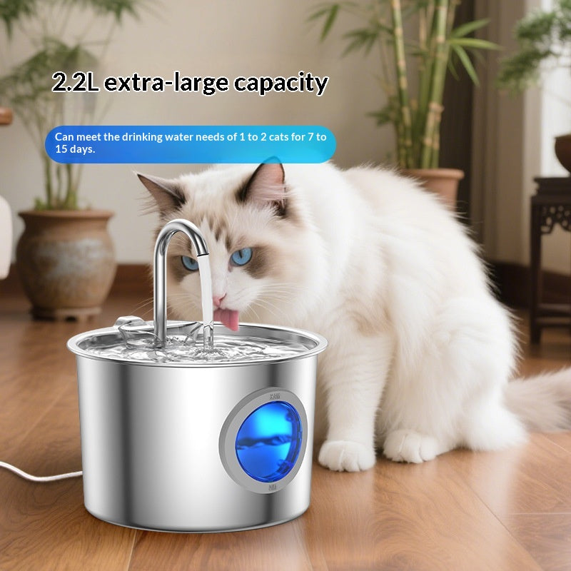 Pet Water Fountain Stainless Steel Dispenser