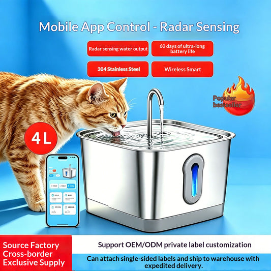 Wireless Cat Water Fountain Dog And Drinking